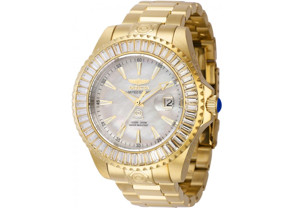 Men's 44338 Cruiseline Automatic 3 Hand White Dial Watch - Gold
