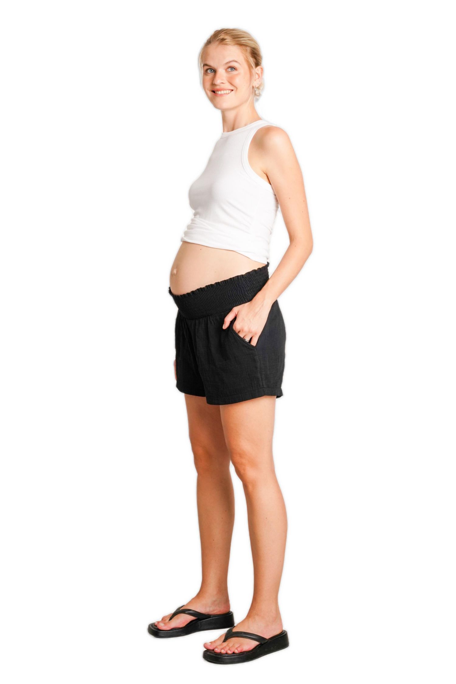 Women's NOM The Easy Smocked Shorts