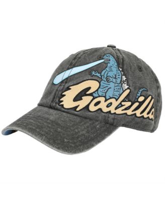 Мужская вышитая крашеная пигментом регулируемая папина шляпа Godzilla для мужчин