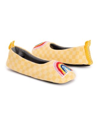 Women's Travel Ballerina Slipper with Patch