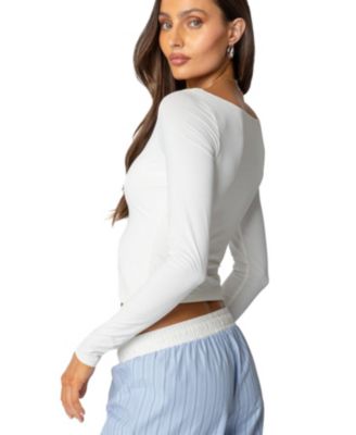 Женский топ Millicent с широким круглым вырезом от Edikted для женщин