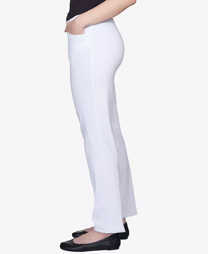 Petite Classics Tummy-Control Pull-On Straight-Leg Pants, Petite & Petite Short - thumbnail 3