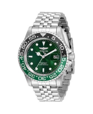 Мужские кварцевые часы Invicta 34105 Pro Diver с зеленым циферблатом и 3 стрелками