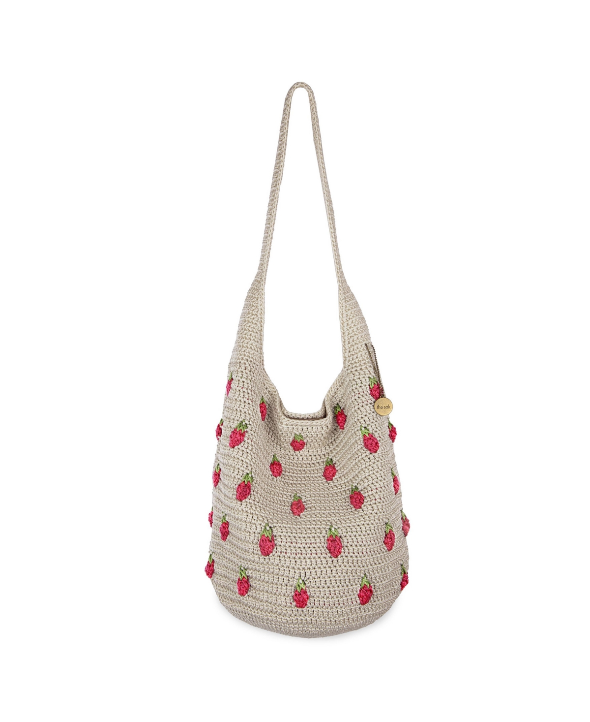 Women's 120 Crochet Small Hobo Bag - Natural Strawberries