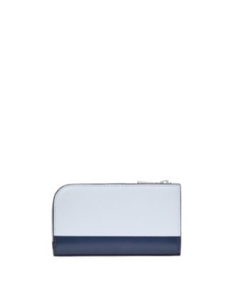 Devin Small Saffiano Leather Slim Bifold Wallet 