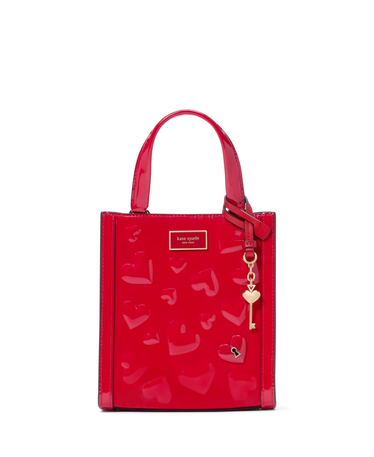 Key To My Heart Manhattan Mini Tote Bag - Cherry Rouge