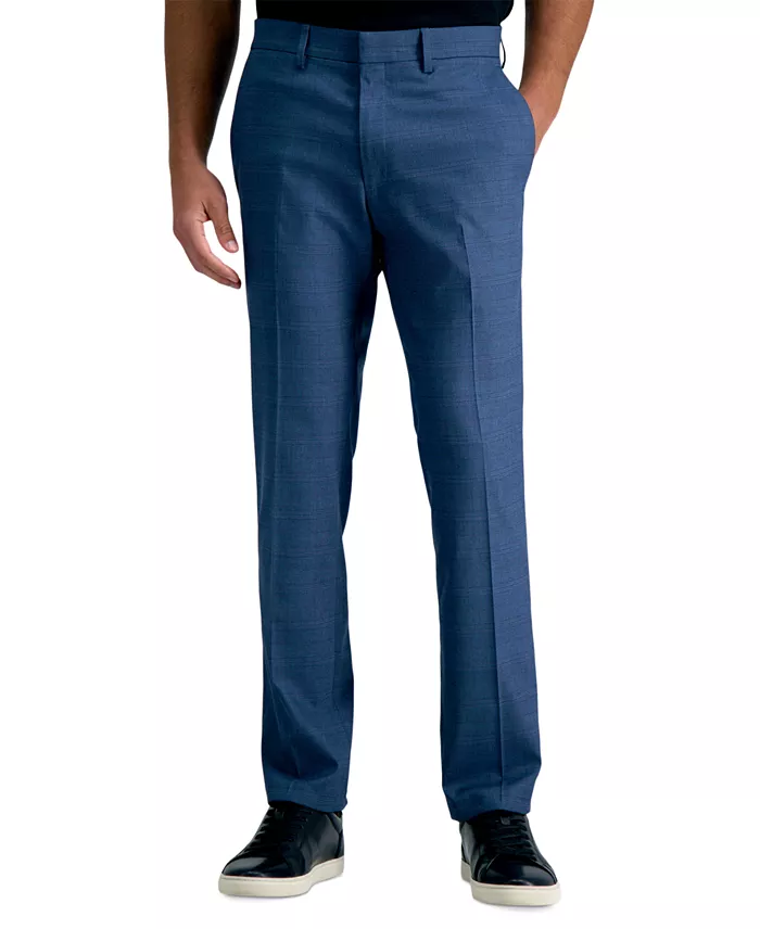 Men's Slim-Fit Stretch Check Dress Pants - thumbnail 7