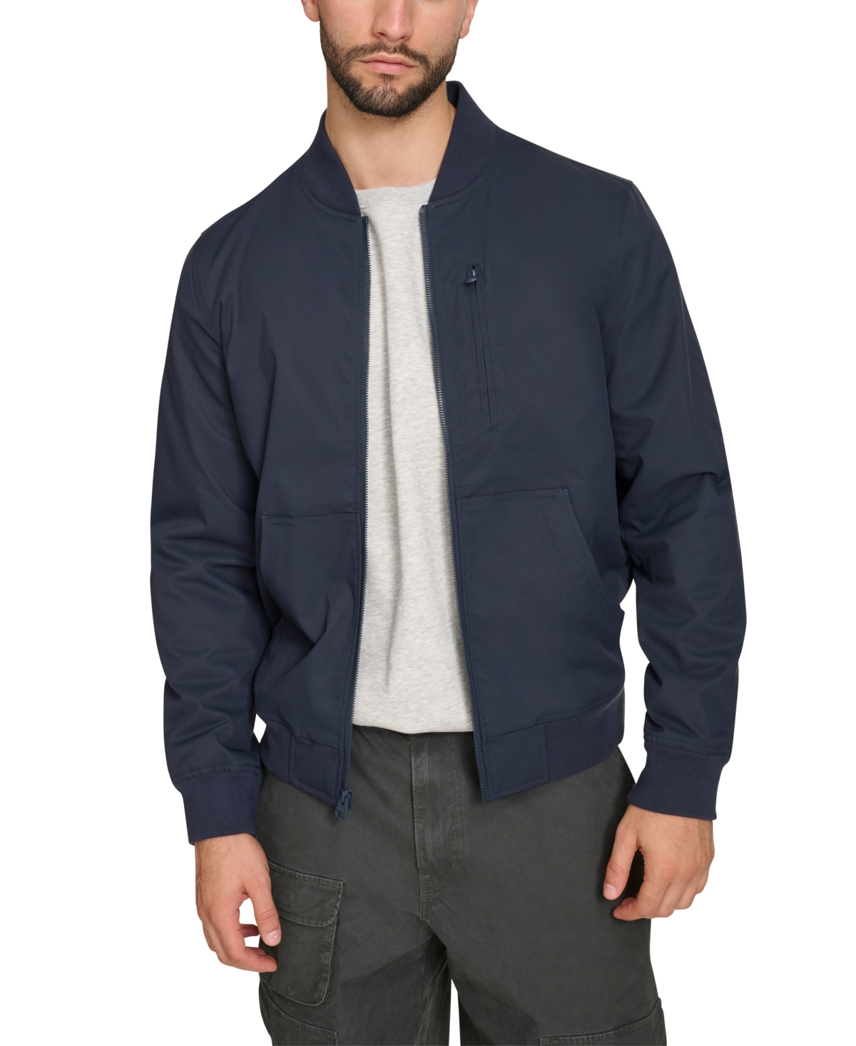 Men's Military Bomber Jacket - Black