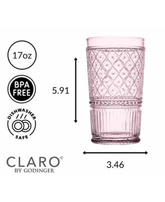 Claro Highball Glasses, Set of 4 