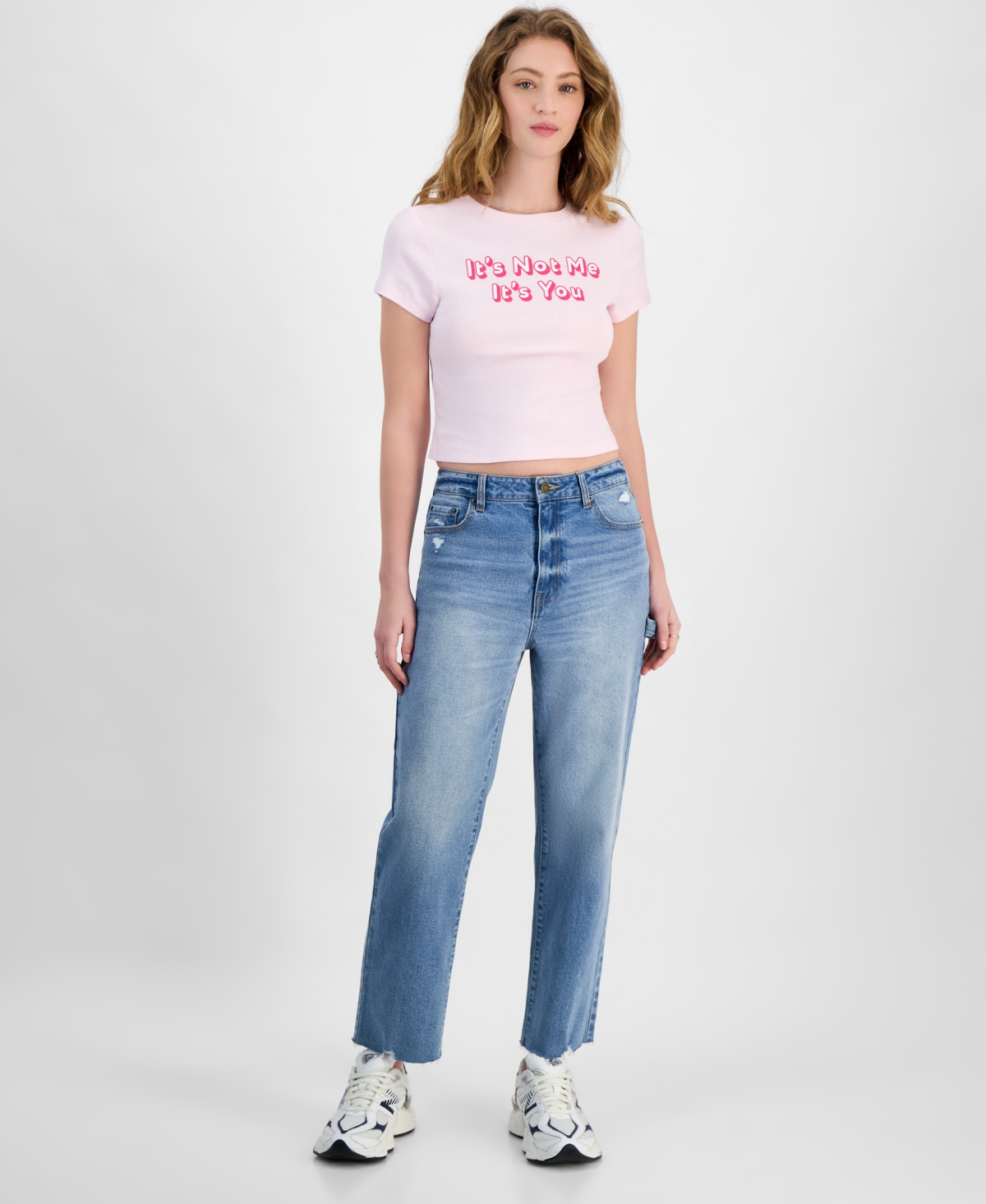 SELF ESTEEM JUNIORS' IT'S NOT ME IT'S YOU GRAPHIC COTTON T-SHIRT 