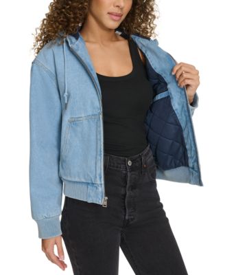 Women's Relaxed Workwear Hooded Bomber Jacket