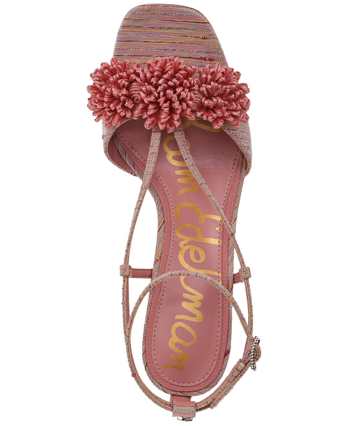 Sam Edelman Phoebe Kitten Heel Sandal Pink Lilly Silk In Pink Lilly Silk