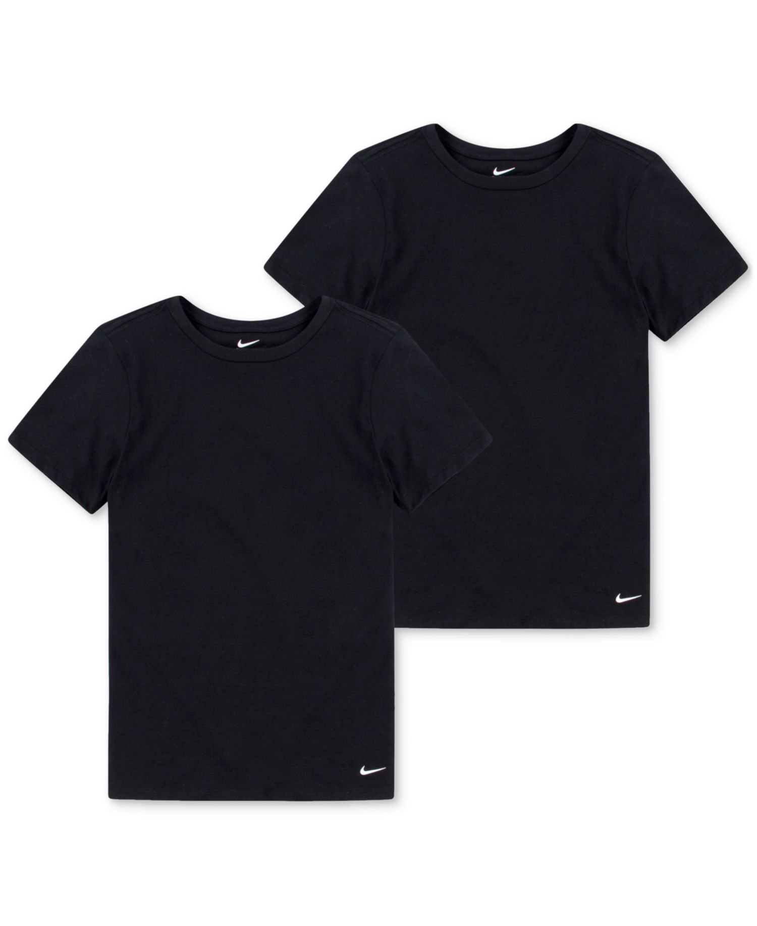 Boys' 8-20 Crewneck Short-Sleeve Undershirt, 2-Pack