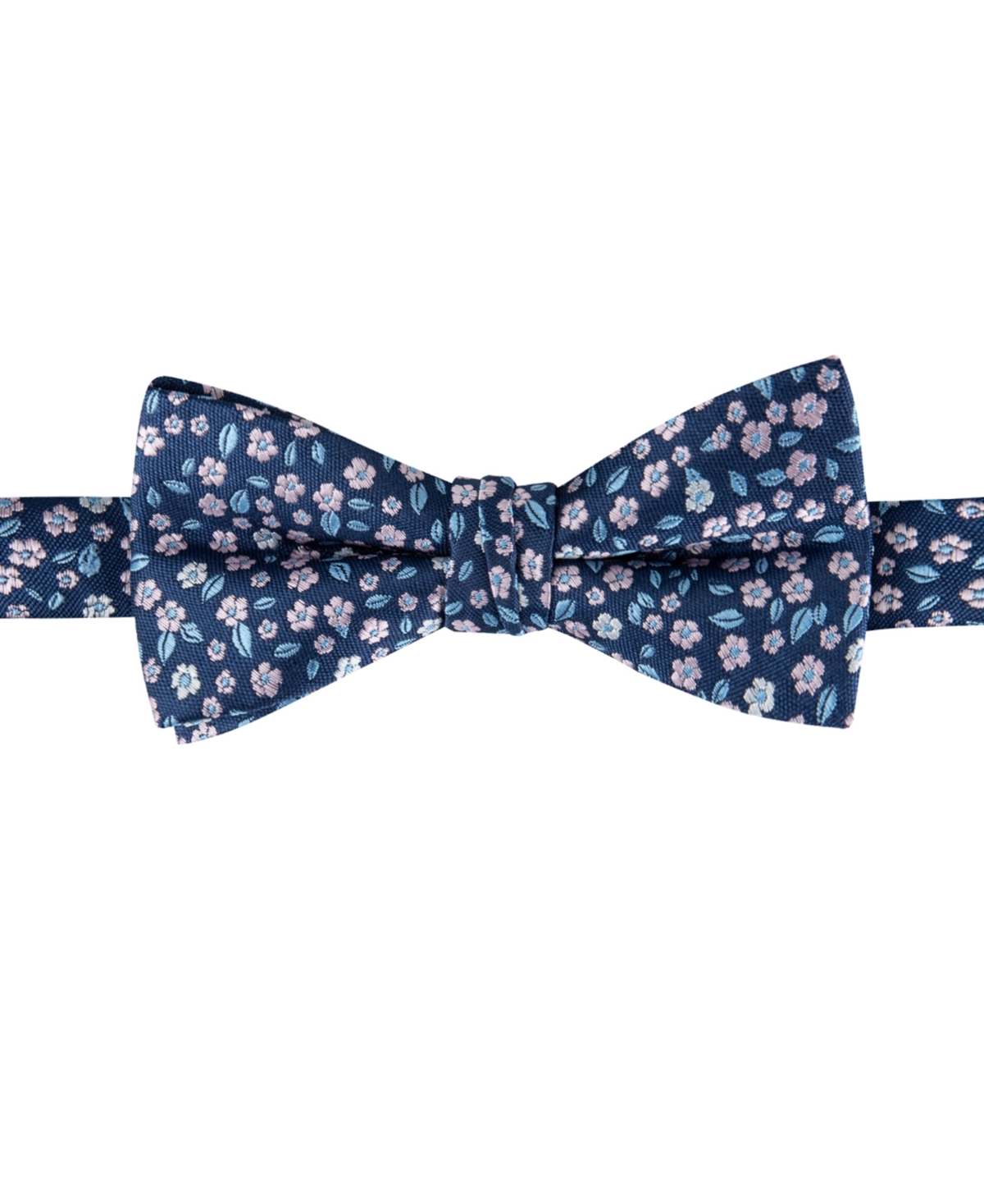 Tommy Hilfiger Big Boys Pre-tied Botanical Bow Tie In Navy,pink