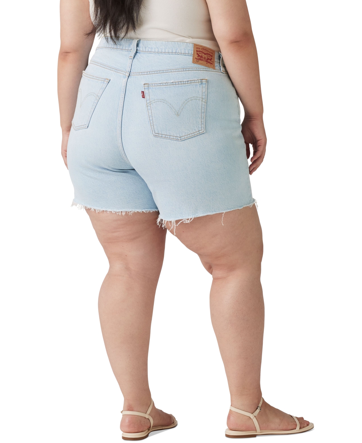Levi's Plus Size 501 Original High-rise Shorts In Blank Spot