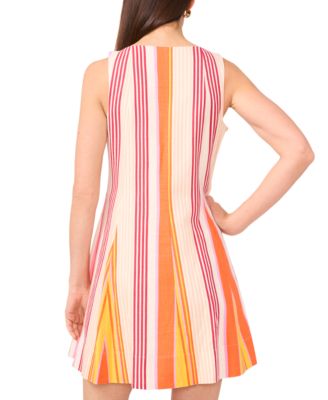 1.Женское мини-платье STATE с круглым вырезом и без рукавов