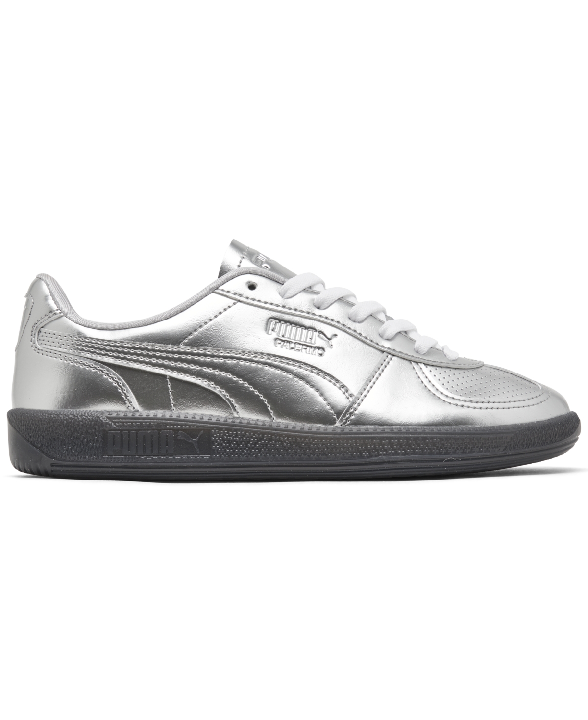 Shop Puma Women's Palermo Casual Sneakers From Finish Line In Gray