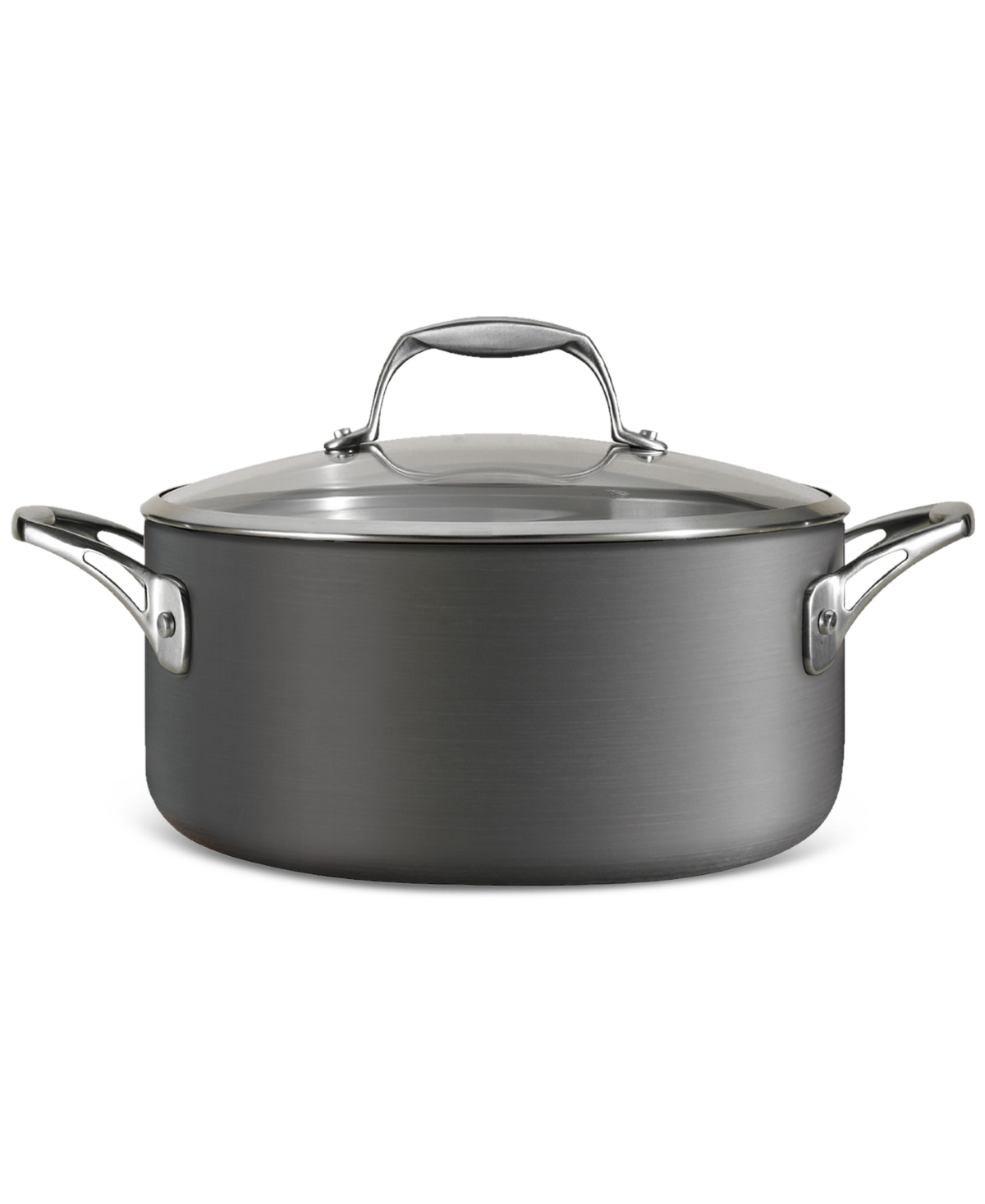 Tramontina Hard-anodized Aluminum 5-qt Covered Dutch Oven In Charcoal