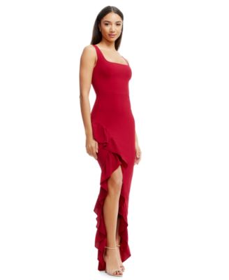 Women's Charlene Ruffled High-Low Gown