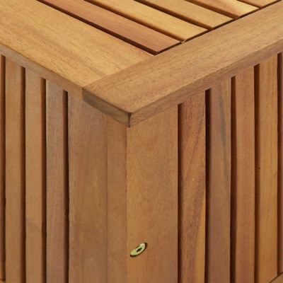 Storage Box Natural Brown Solid Acacia Wood Medium Storage Box