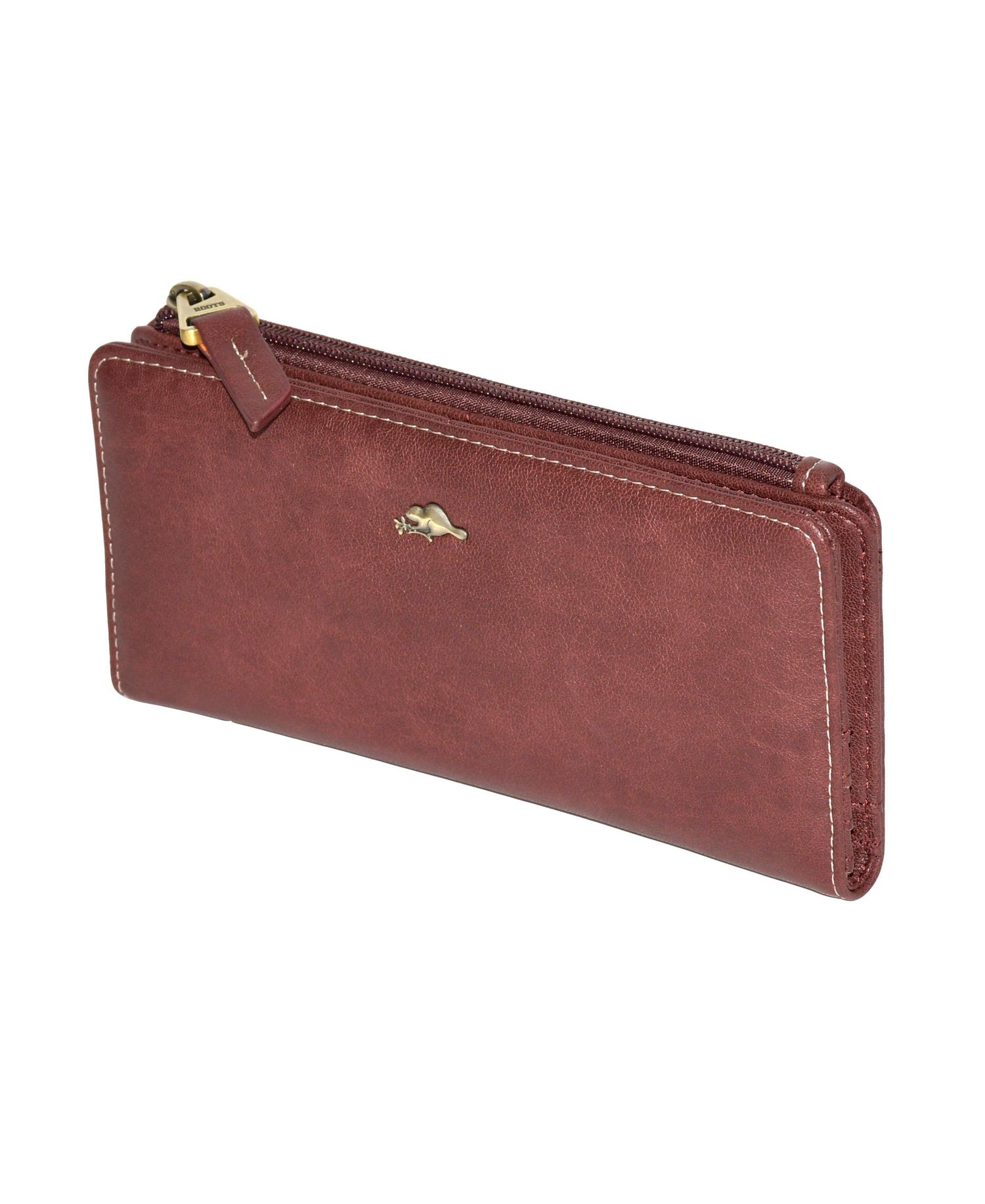 Slim Ladies Wallets With Top Zipper