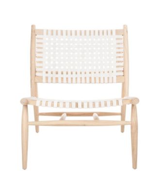 Leather Woven Soleil Accent Chair