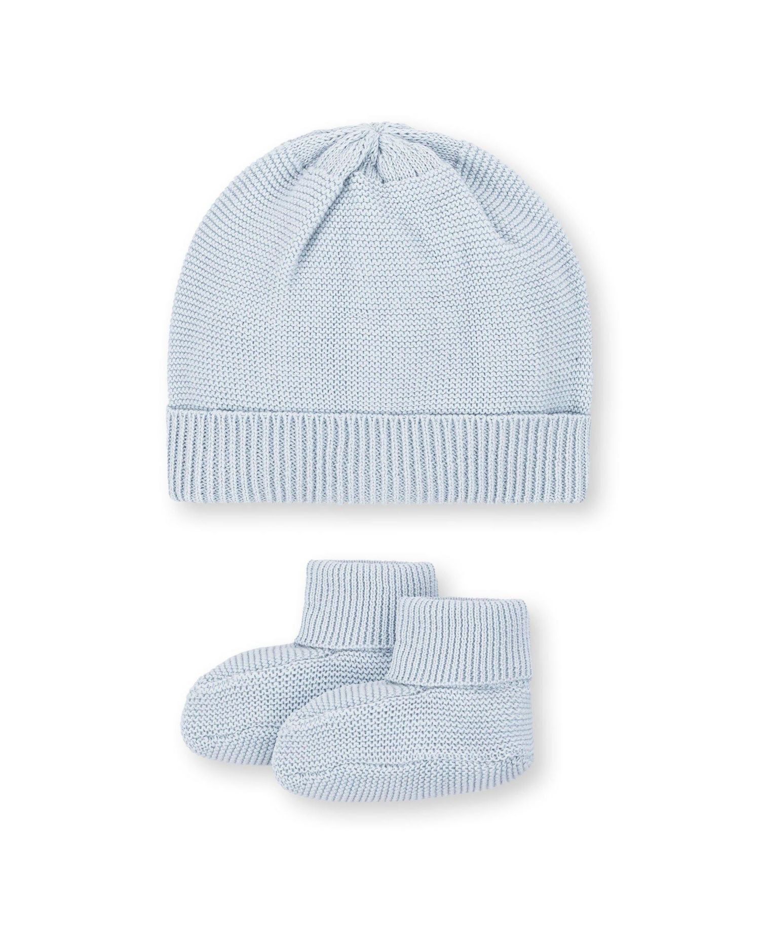 Baby Boys Hope and Henry Organic Sweater Beanie and Bootie 2-Piece Set
