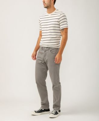 Men's Eddie Classic Athletic Fit Tapered Leg Essential Twill Pants
