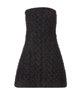 Женское мини-платье-бандо с 3D-рисунком и цветочным рисунком QUIZ