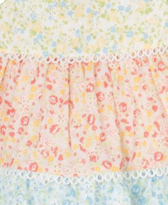 Baby Girls Colorblock Eyelet Dress