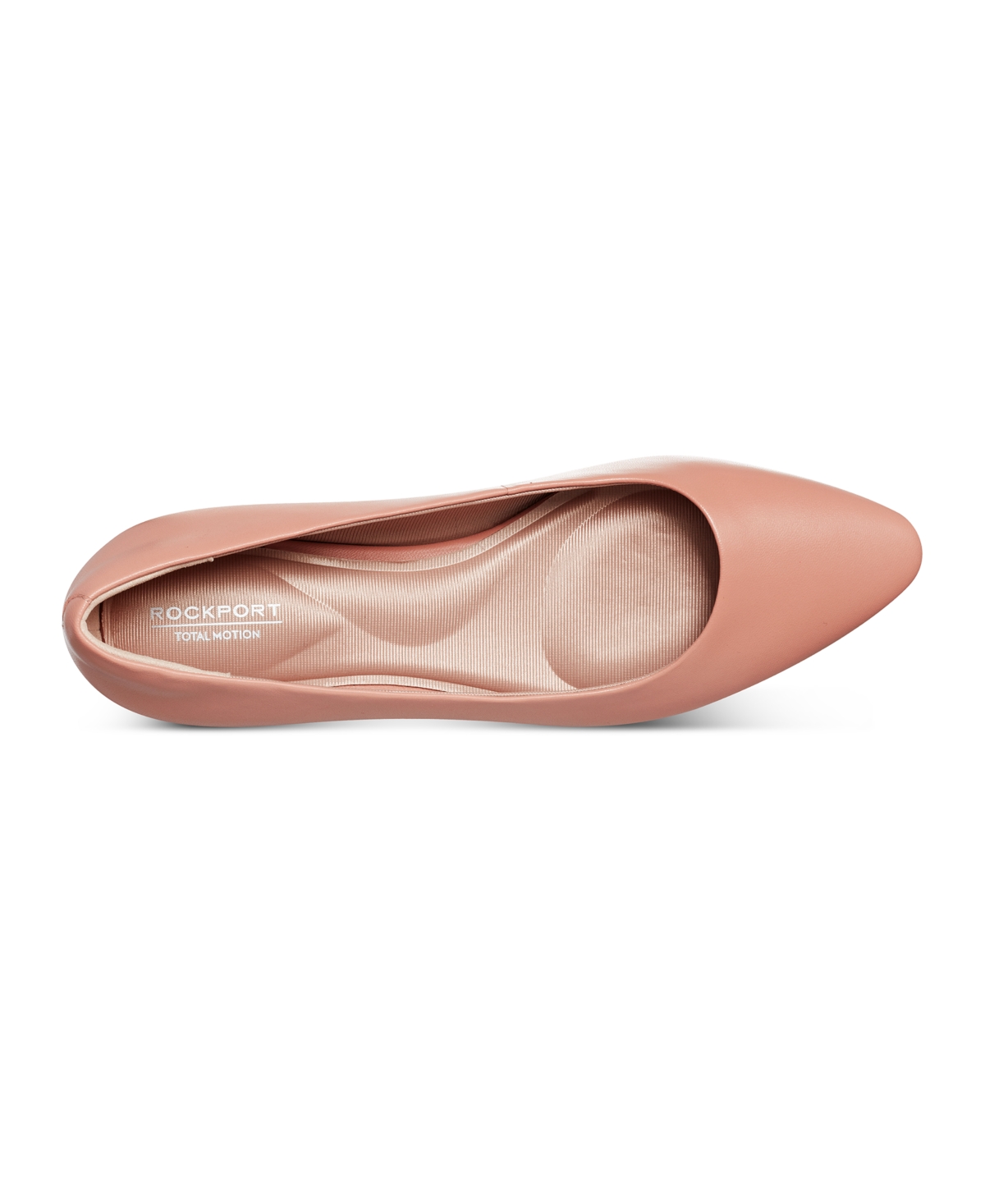 Shop Rockport Women's Tessa Total Motion Pointy Toe Dress Flats In Dusty Rose Leather