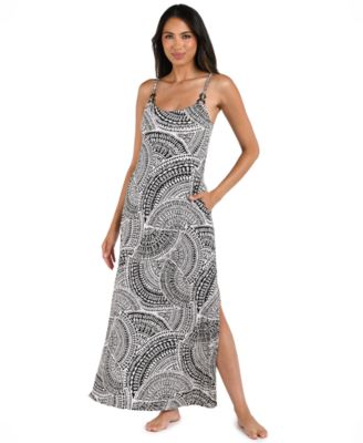 Женское макси-платье-футляр La Blanca с гео-принтом 