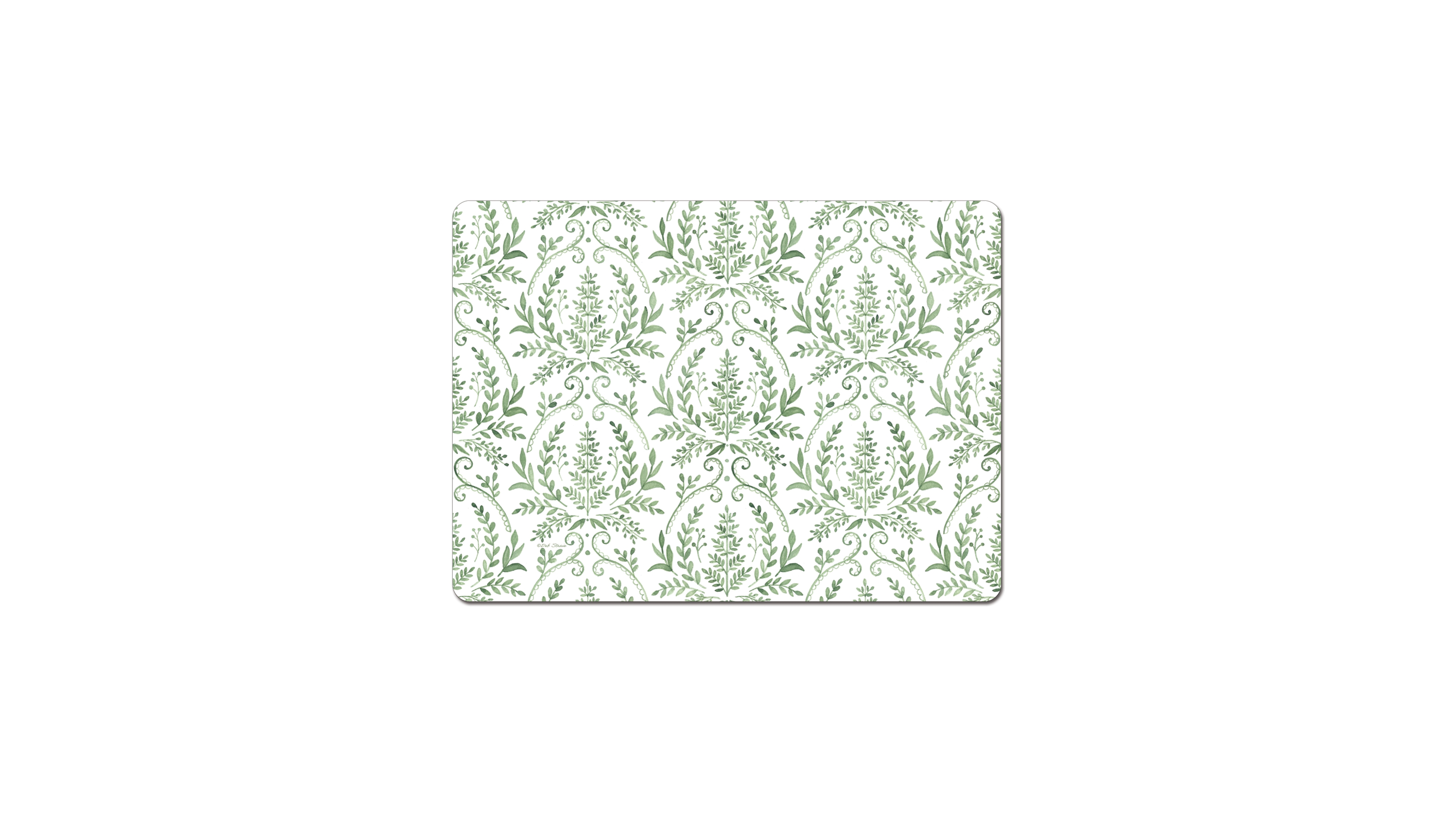CounterArt Fern Fronds Hardboard Cork Placemats, Set of 4
