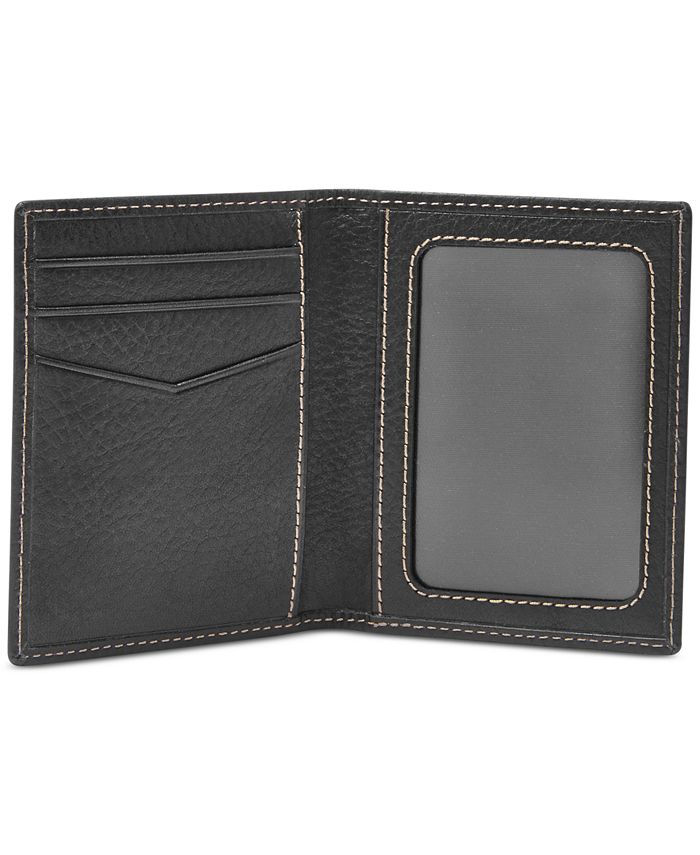 Fossil Lincoln Bi-Fold Leather Card Case - Macy's