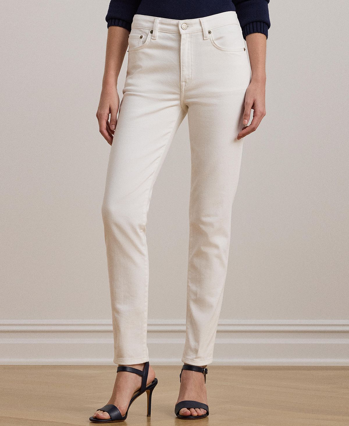 Lauren Ralph Lauren Women's High-Rise Skinny Ankle Jeans view 2 — MAYCSS fashion products