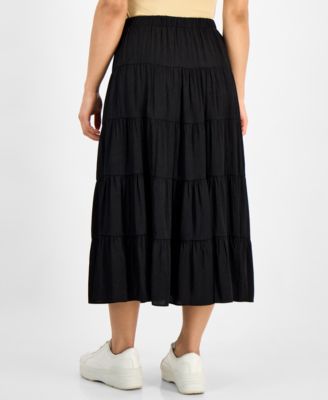 А теперь эта миниатюрная многоярусная юбка-макси, эксклюзивно представленная в Macy's