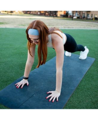 Women's Pack of Wide Training Headbands - Blue + Grey + Pink