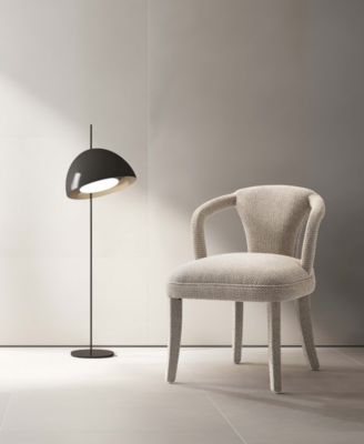 Palmer 22.8" Modern Tweed Upholstered Dining Armchair