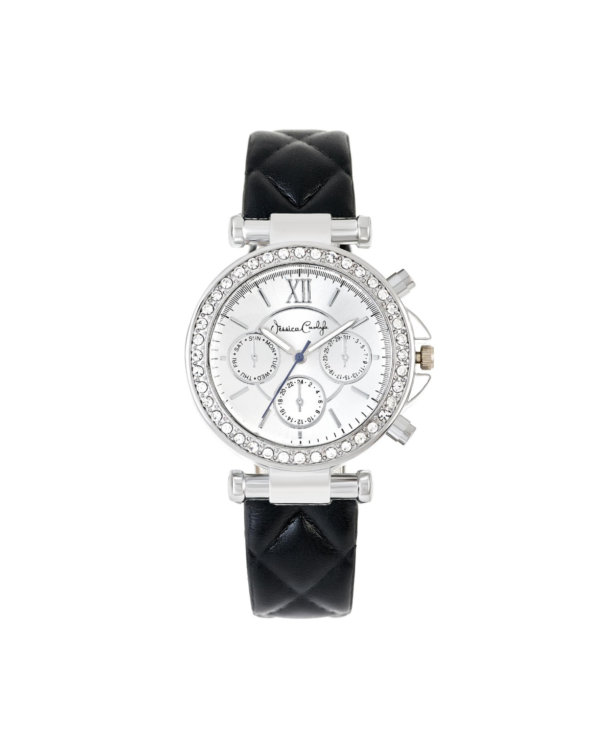 Women's Navy Leather Strap Analog Watch, 36mm - Navy