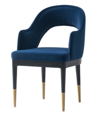 Carrington 20.9" Modern Velvet Upholstered Dining Armchair