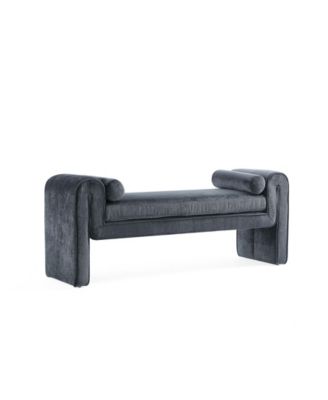Concord 59" Modern Chenille Upholstered Bench