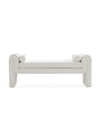 Concord 59" Modern Chenille Upholstered Bench