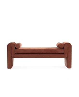 Concord 59" Modern Chenille Upholstered Bench