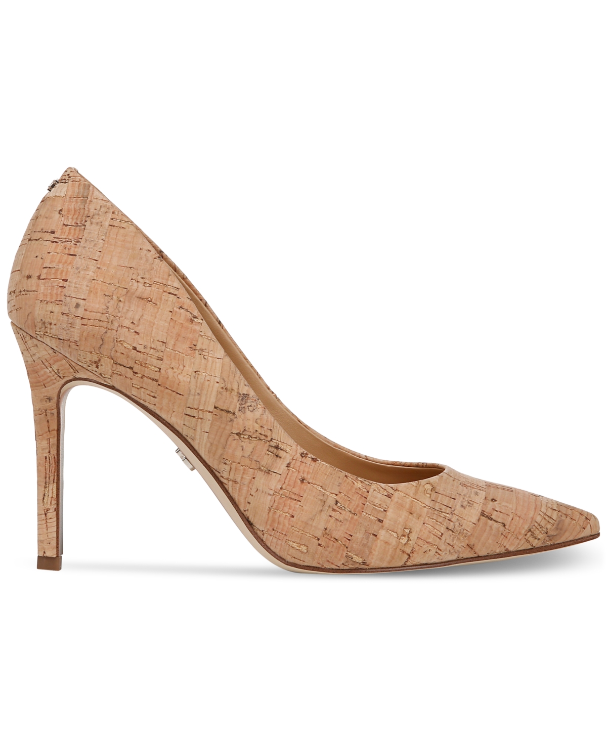Sam Edelman Hazel Pointed Toe Pump Natural Beige Fabric In Natural Beige