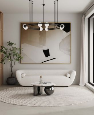 Laurel 31.49" Modern Sintered Stone Top Coffee Table