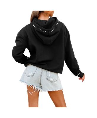 Женская толстовка-пуловер с заклепками Gameday Couture от Black Green Bay Packers Catch the Vibe