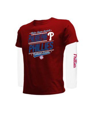 Stitches - Big Boys and Girls Red/White Philadelphia Phillies Combo T-Shirt Set