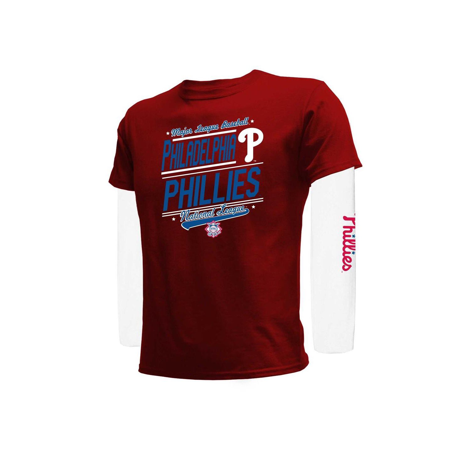 Big Boys and Girls Red/White Philadelphia Phillies Combo T-Shirt Set