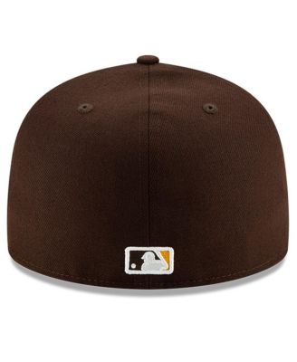 Мужская коричневая шляпа New Era из Национального зала бейсбольной славы San Diego Padres 59 размера, приталенная по фигуре.