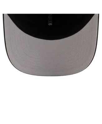 Мужская черная /угольно-коричневая кепка New Era из трикотажа Golden State Warriors Statement Edition с застежкой-молнией на крючке 9SEVENTY